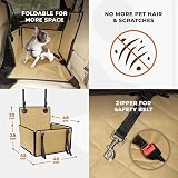 Wuglo Extra Stable Dog Car Seat with Seat Belt – Waterproof, 4 Straps view 6