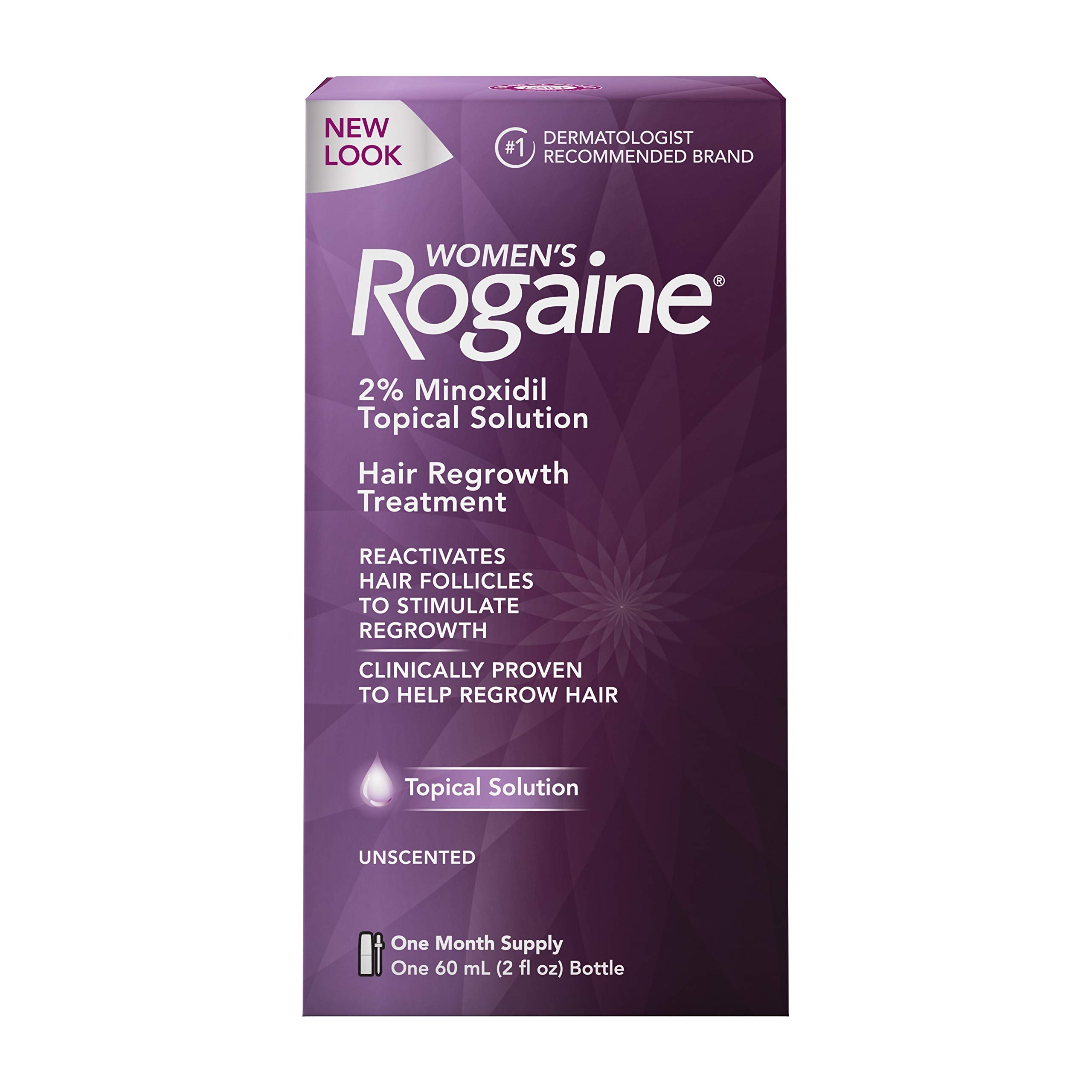 Women's Rogaine 2 Minoxidil Topical Solution for Hair Thinning and