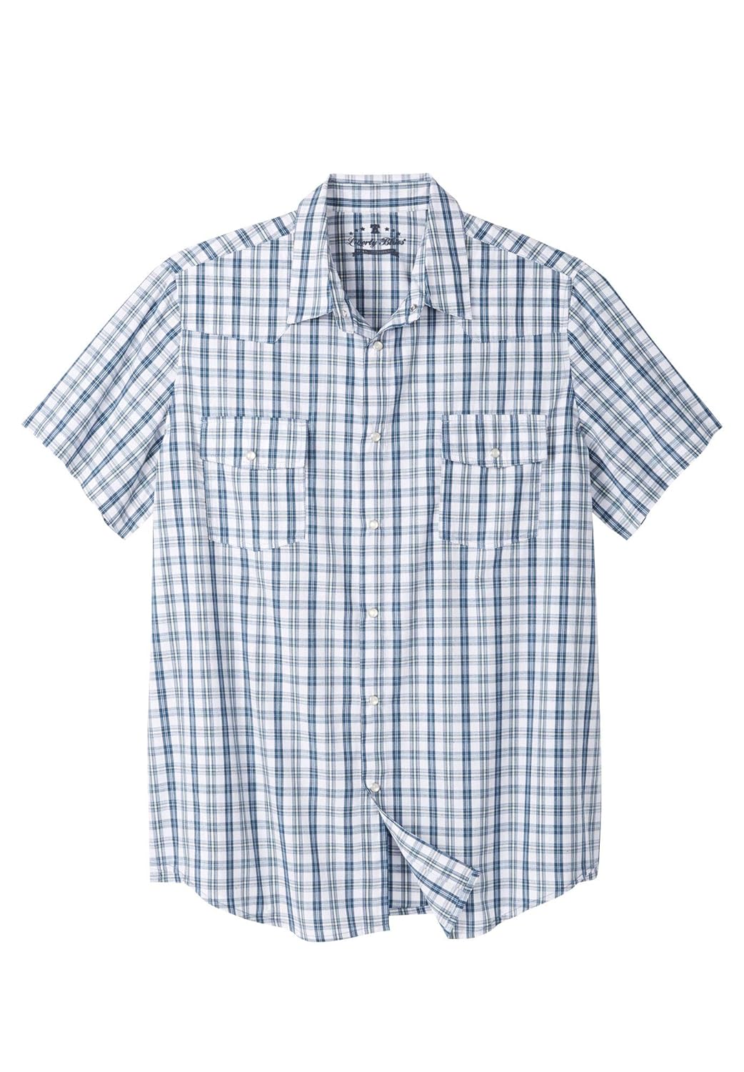 Liberty Blues Mens Big & Tall Summer SnapButton Shirt