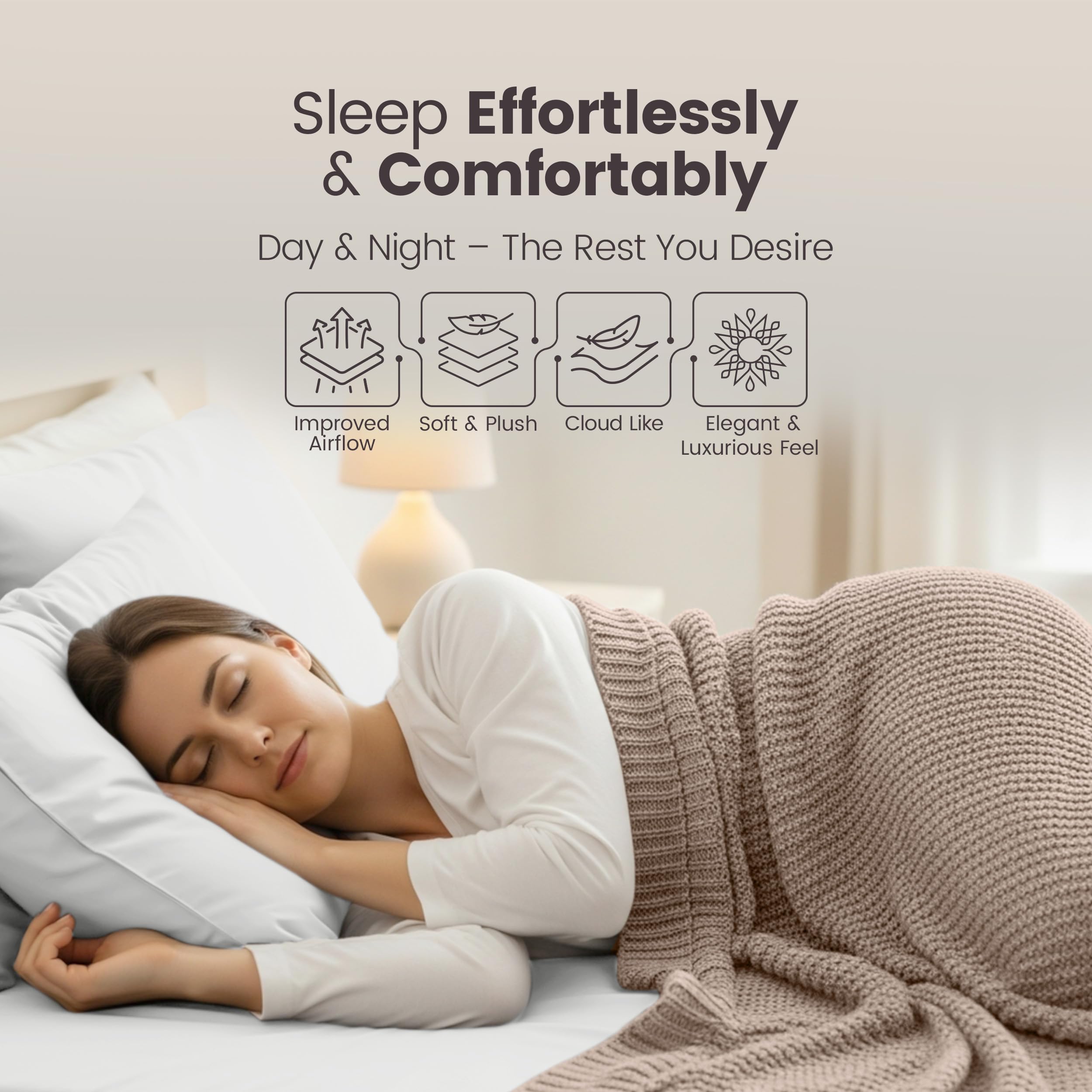 Utopia Bedding Fitted Sheet Double, White - Deep Pocket 14 inch (35 cm) - Easy Care - OEKO-TEX Certified - Soft Brushed Microfibre Fabric - Shrinkage and Fade Resistant - Bottom Sheet