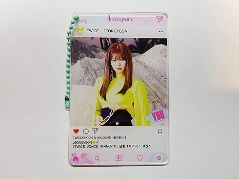 Amazon 韓国 K Pop Twice トゥワイス ジョンヨン アクリルキーホルダー Instagram Photo Card インスタキーホルダー B 170 アイドル 芸能人グッズ 通販