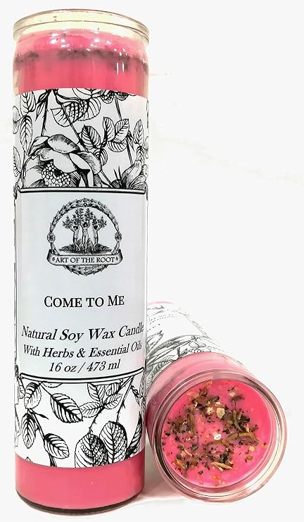 Amazon Com Art Of The Root Come To Me 7 Day Soy Spell Candle Fixed For Love Romance Attraction Dating Relationships Wiccan Pagan Hoodoo Magick Home Kitchen