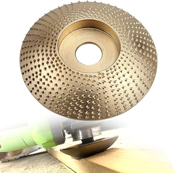 RKURCK Woodworking Shaping Dish, Rasp Abrasive Disc Tungsten Carbide Wheel Fast Rough Grinding