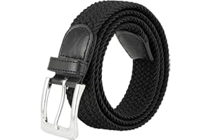 GELANTE Canvas Elastic Fabric Woven Stretch Multicolored Braided Belts