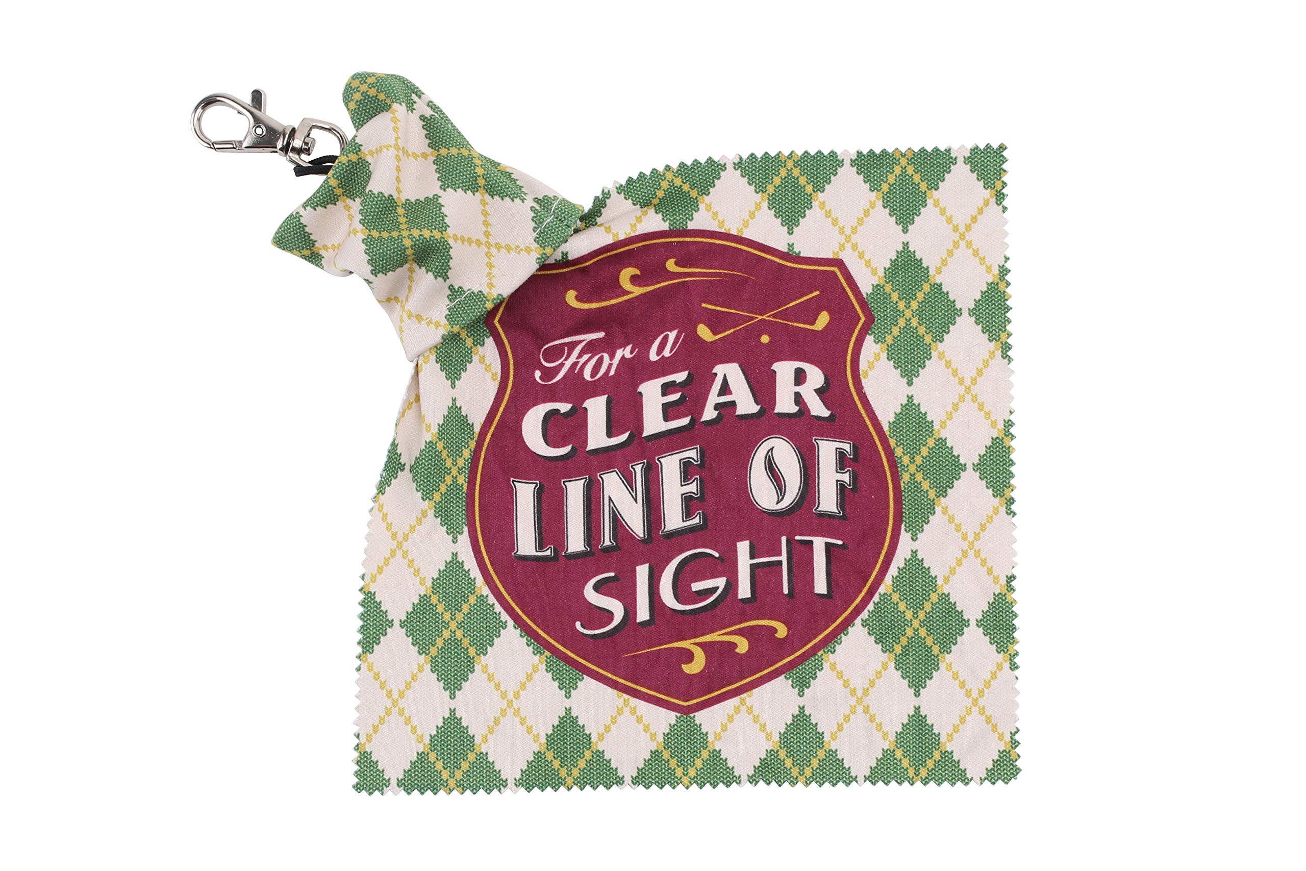 CGB Giftware | Set of 2 Microfibre Lens Screen Cleaning Cloth | Gadget Phone Laptop Camera Eye Glasses | Golf Theme | Travel Size with Keyring | DES955