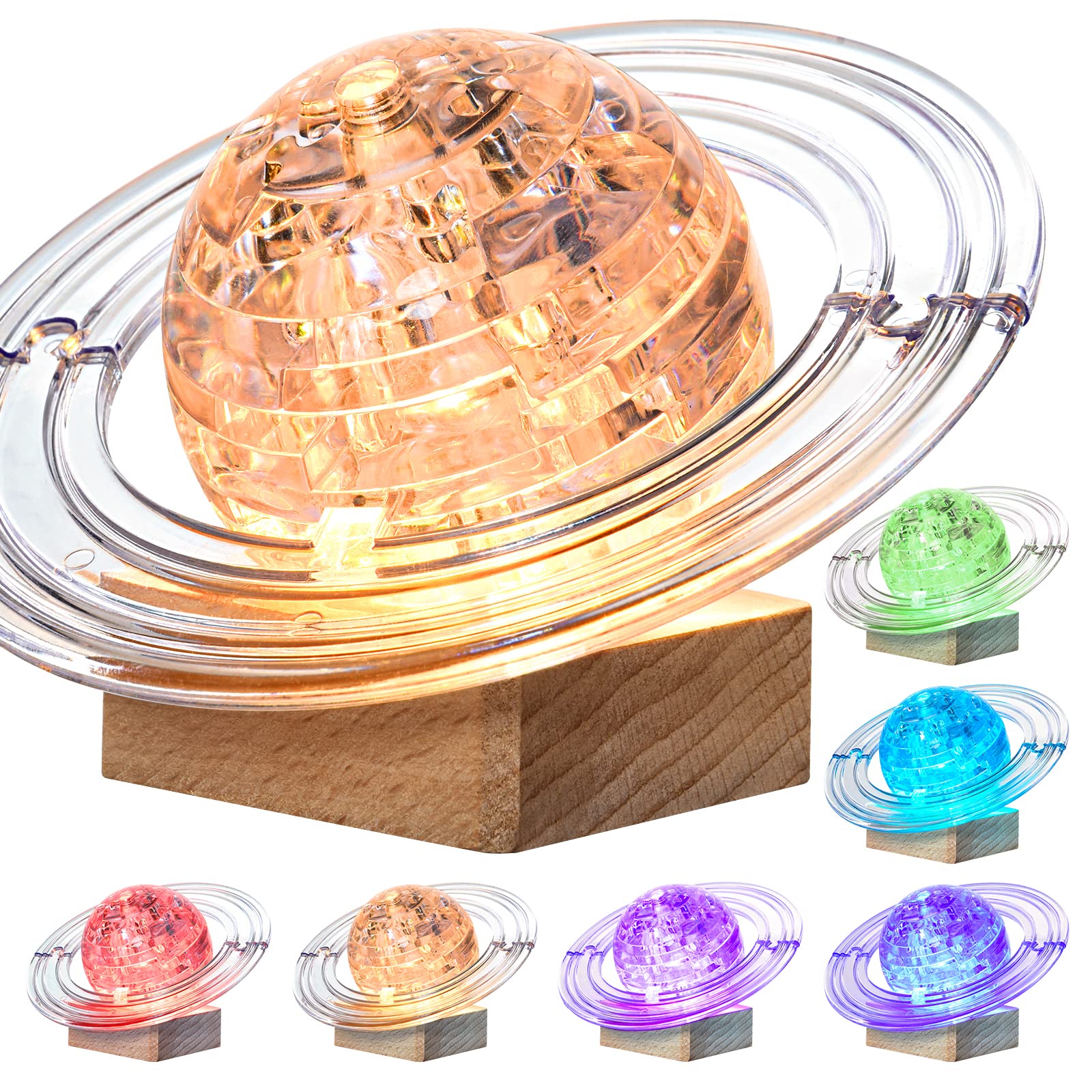 3D Crystal Puzzle, 40PCS Saturn Assembly Brain