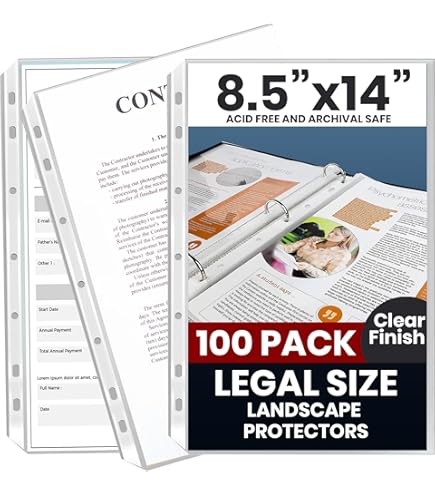 Clear Sheet Protectors, 8.5 x 11, 200 Pack, Durable, Top Load,Reinforced Holes, Acid-Free/Archival Safe : Buy Online at Best Price in KSA - Souq is now Clear Sheet Protectors, 8.5 x 11, 200 Pack, Durable, Top Load,Reinforced Holes, Acid-Free/Archival Safe : Buy Online at Best Price in KSA - Souq is now