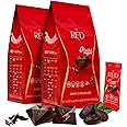 Red Delight Snack Size Dark Chocolate Bars - 14g, Pack of 2-30 Keto-Friendly Vegan Easter Chocolate Sweets - Low Carb, Kosher, No Added Sugar, Gluten-Free - Smooth European-Style Healthy Treat