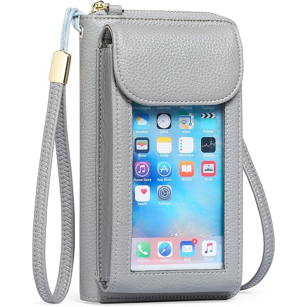 Porte-monnaie/sac à Bandoulière Pour Téléphone Femme - Blocage RFID - Petit Sac De Voyage En Cuir