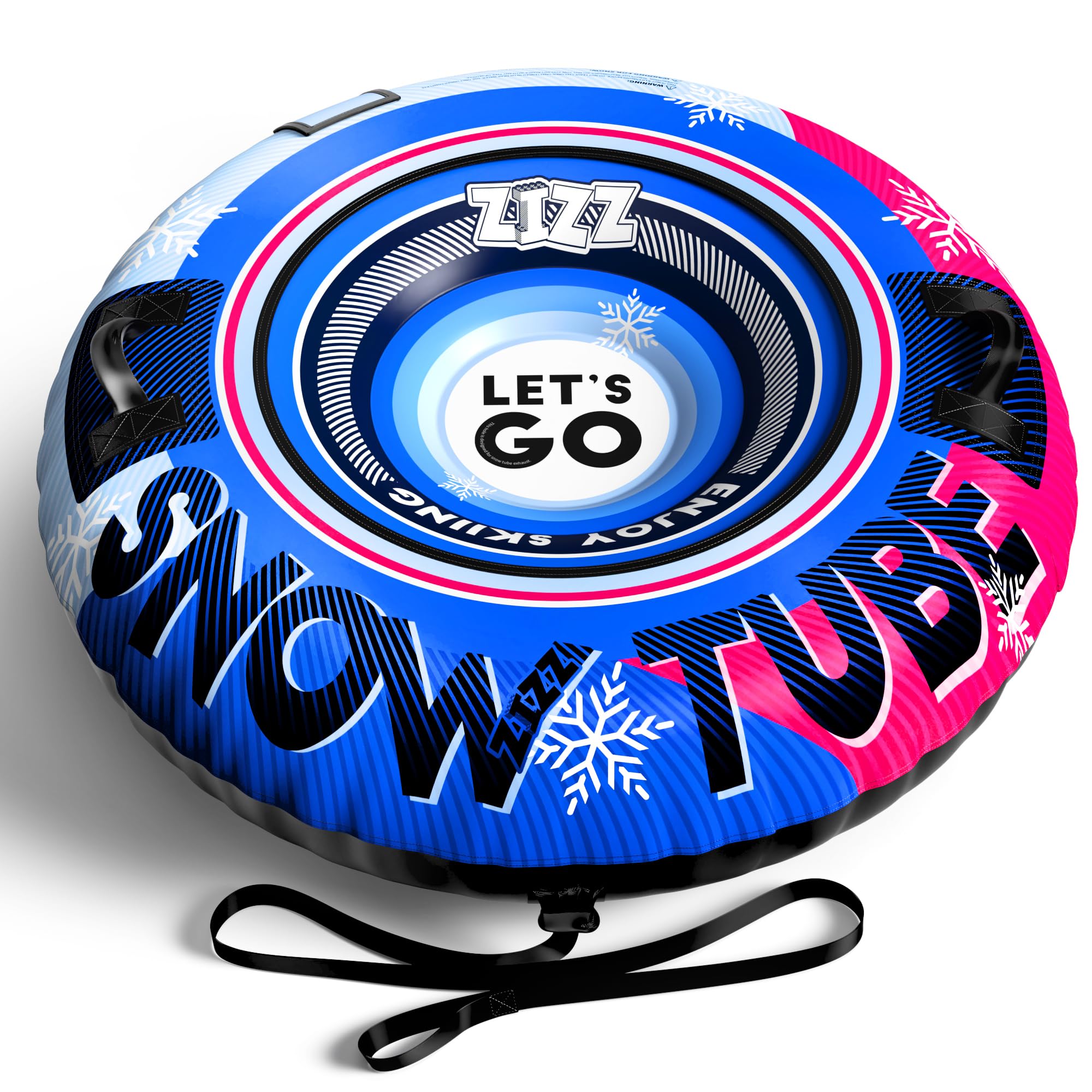 Photo 1 of **MISSING INFLATE TOOL**ZIZZ Inflatable Snow Tube for Kids & Adult - 48INCH Large Heavy Duty Snow Tubes for Sledding with Canvas Cover for Kids Adults Winter Outdoor Fun Toys Birthday for Boys Girls Children