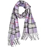 NY GOLDEN FASHION Unisex Cashmere-Feel Winter Scarf, Tartan Plaid Pattern, 72 x 12 inches