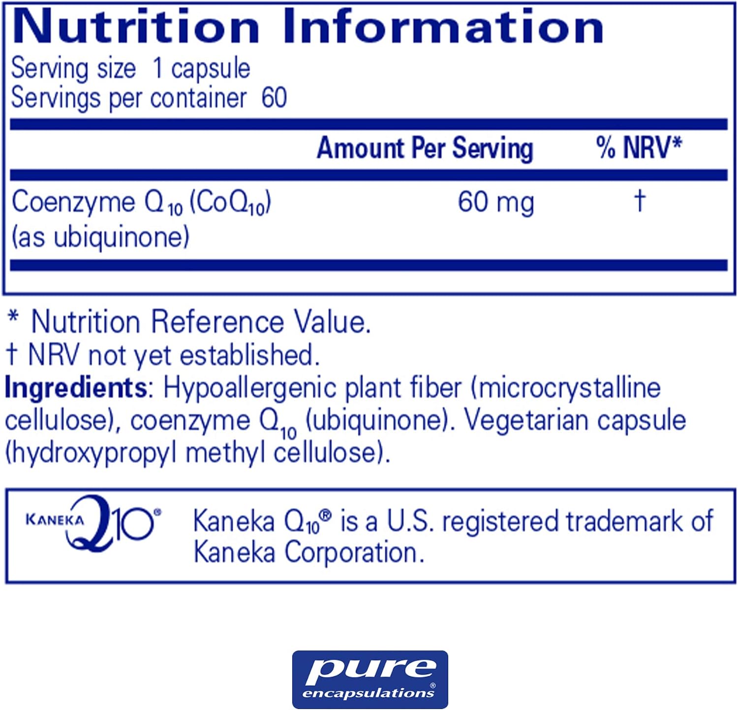 Pure Encapsulations CoQ10 60mg - Natural and Bio-Identical Fermented Coenzyme Q10-60 Capsules, 60 count (Pack of 1) - Image 3