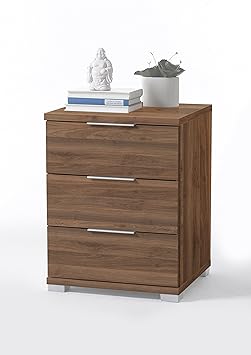 Stella Trading Universal Nachtkommode Holz NUSSBAUM 42 x 46 x 61 cm