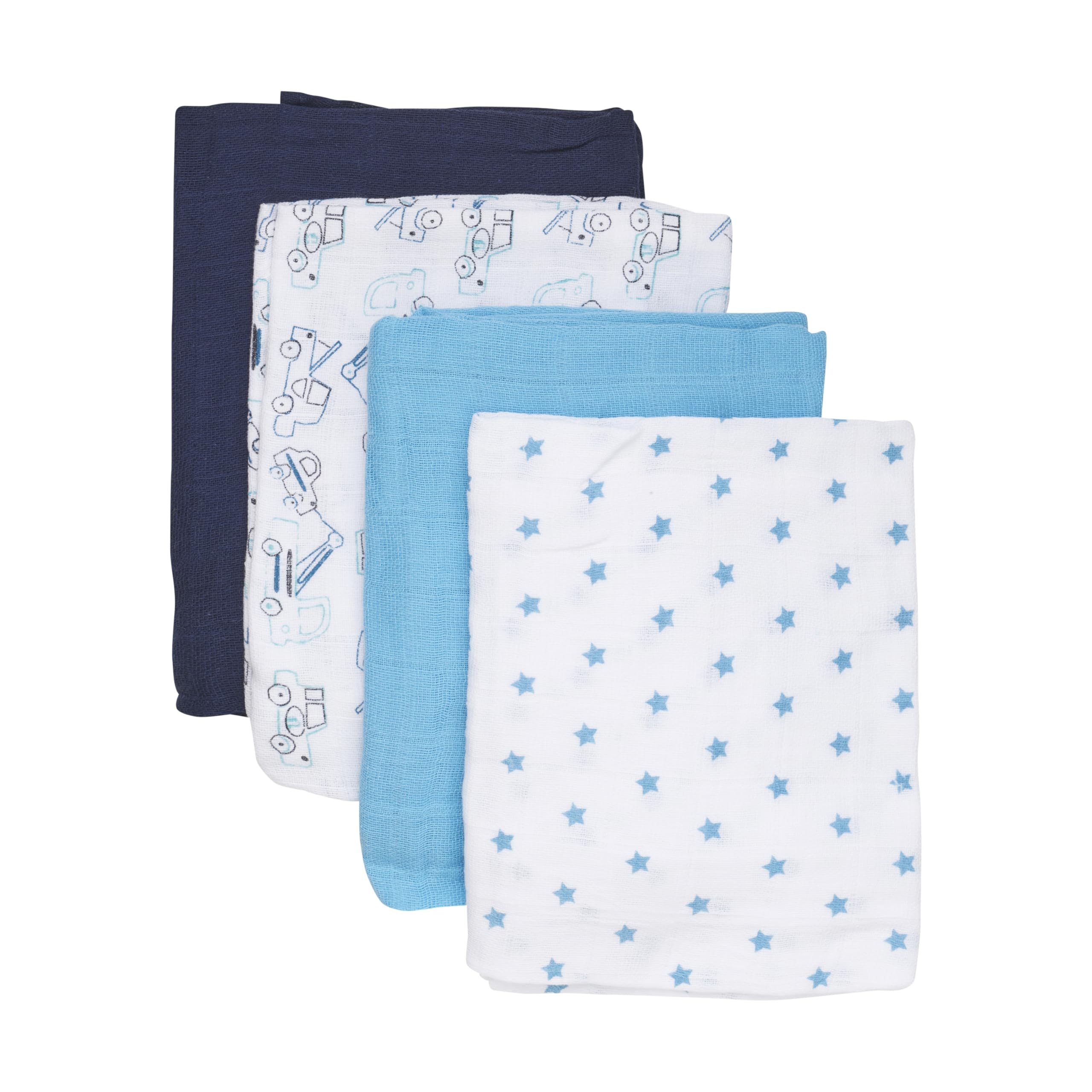 Care Baby Spucktücher aus 100% Baumwolle (4er Pack)