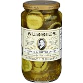 Bubbies Bread &amp; Butter Pickle Chips 33 oz Glass Jar