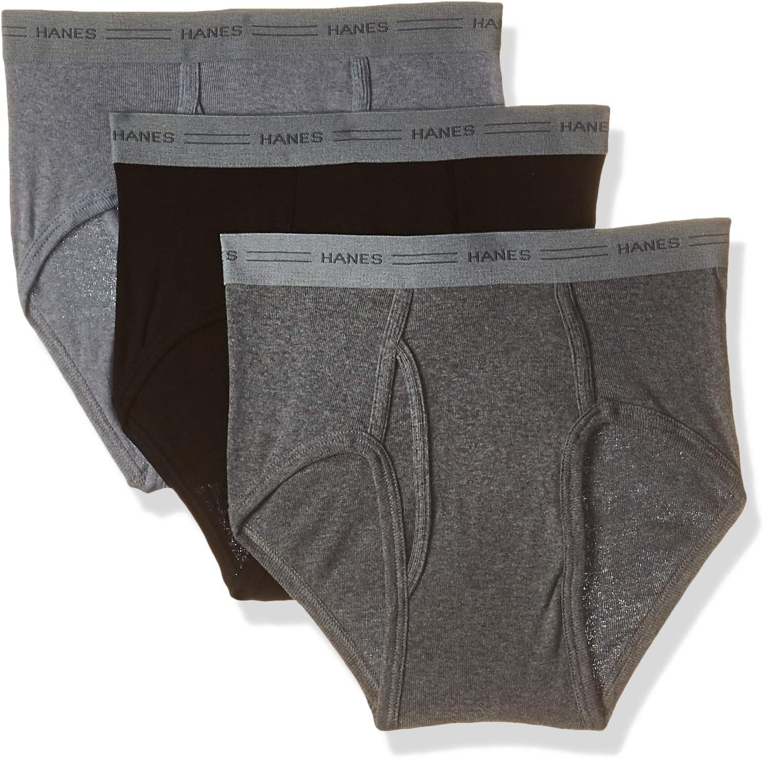 Hanes Men's 3Pack MidRise Exposed Waistband Briefs Buy Online at