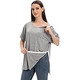 Unisex Post Shoulder Surgery Shirts for Men Rotator Cuff Chest Recovery Shirt Women Full Snap Access Dialysis Chemo Clothing