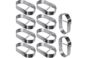 Highcraft HCS-G01-10 Clevis Hanger Standard Galvanized Steel, 1 in, 10 Pieces, Chrome