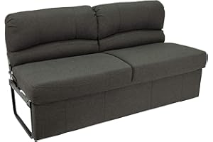 RecPro Charles RV 68" Jackknife Sofa | Love Seat | Sleeper Sofa | RV Furniture | 11" Legs and Hardware Included | Cloth (Fossil)