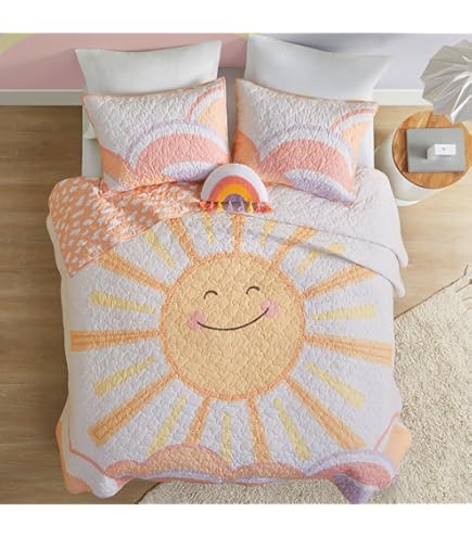 Lush Decor Rainbow Ombre - Trapunta per letto matrimoniale, 2