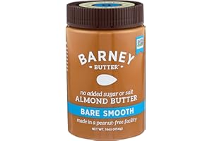 Barney Butter Almond Butter, Bare Smooth, 16 Ounce (Pack of 3)