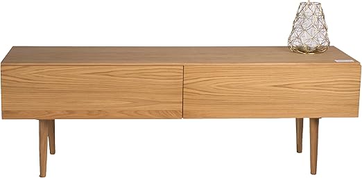 Treesure Lowboard R Eiche Massiv Massivholzlowboard Sideboard Wohnwand Kommode Wohnzimmerschrank Tv Mobel Tv Schrank Amazon De Kuche Haushalt