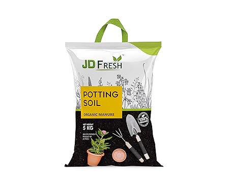 JD FRESH Potting Soil Organic Earth Magic Potting Soil Fertilizer for Plants - 5 kg