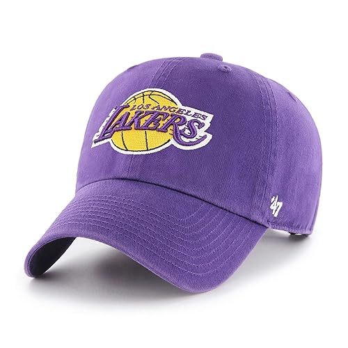 NBA Team Color Clean Up Adjustable Hat, Adult (Los Angeles Lakers