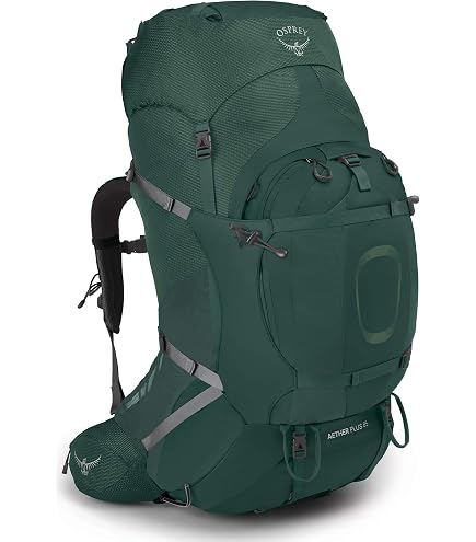 Osprey Aether Plus 70L Men's Backpacking Backpack, Axo Green, L/XL : Sports & Outdoors
