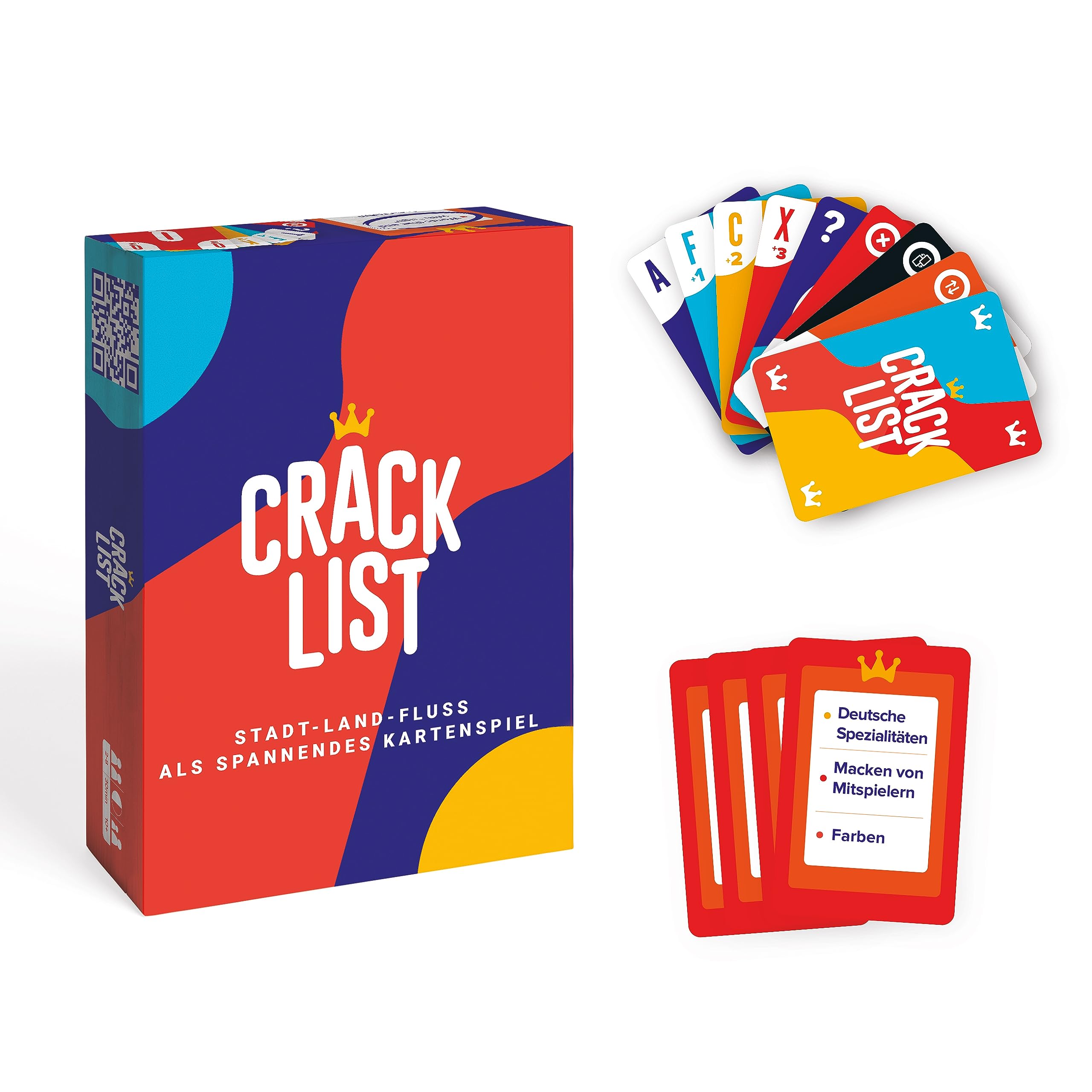 CRACK LIST – Stadt Land Fluss Kartenspiel | Lustiges Familienspiel für 2-8 Spieler | Gesellschaftsspiel ab 10 Jahren | Partyspiel für Erwachsene & Kinder | 30 Minuten | Deutsch 7