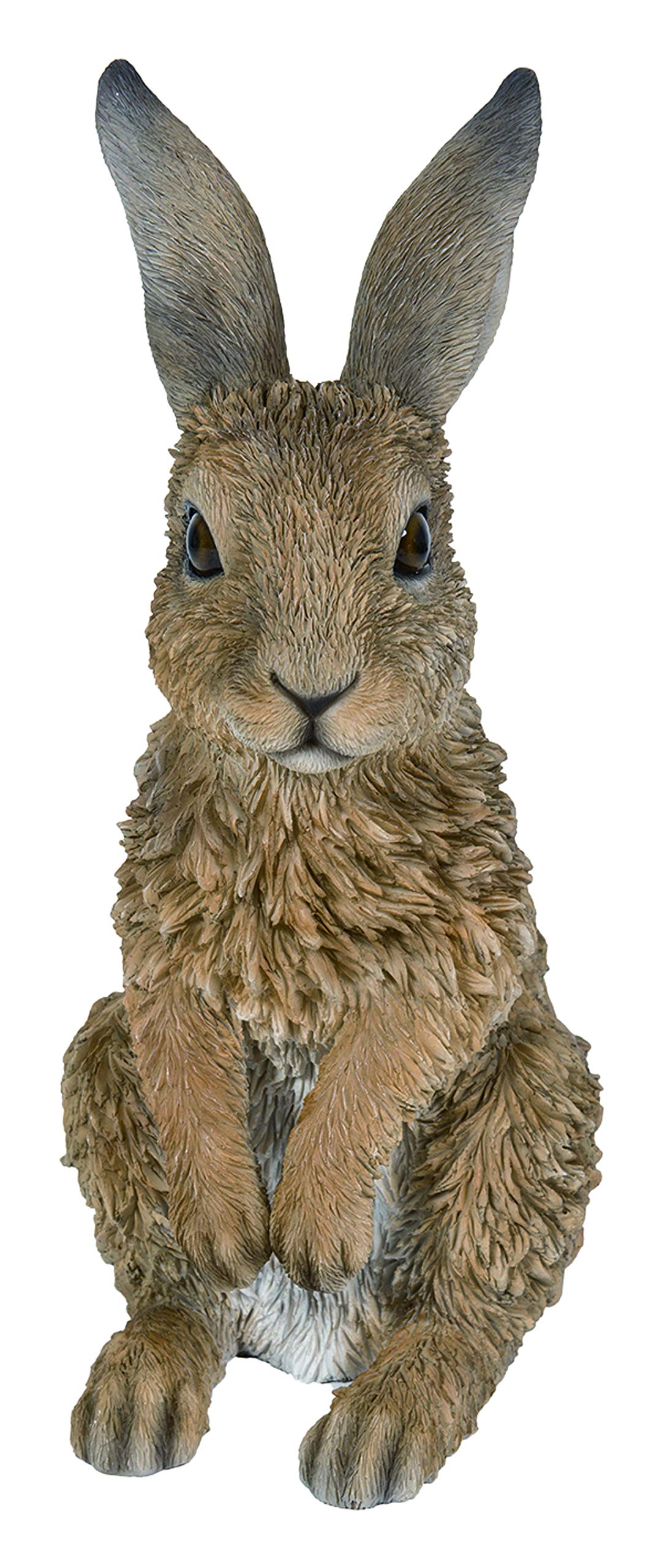 M.E.G Cards & Gifts Vivid Arts - Real Life Young Standing Hare Home or Garden Decoration (XRL-HARE-D)