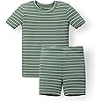 AVAUMA Stripe Pattern Baby Boys Girls Pajama Set Kids Toddler Snug fit Ribbed Sleepwear pjs for Daily Life Style