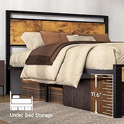 Z-hom Upgraded King Size Bed Frame, Heavy Duty