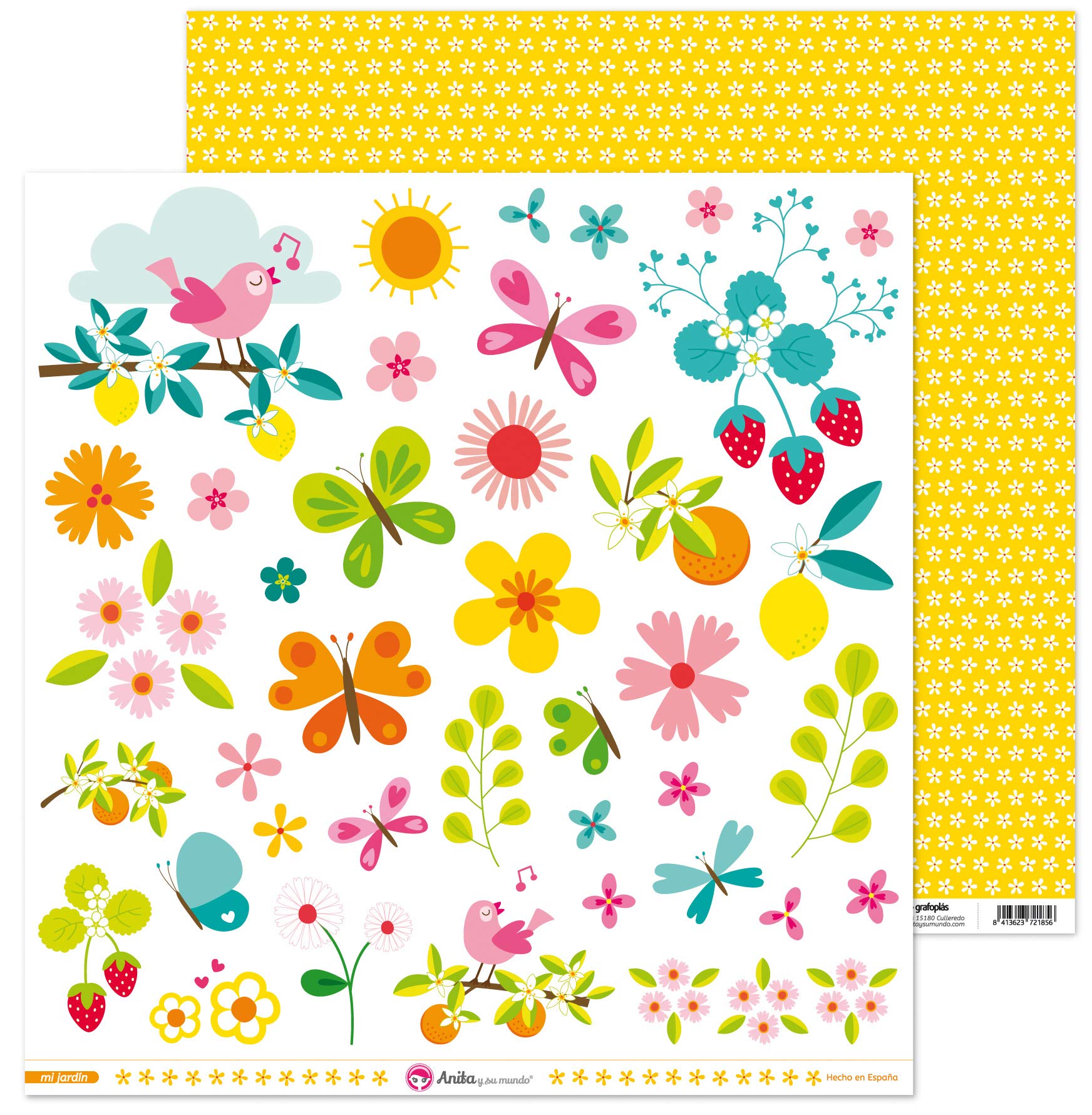 Anita and Su Mundo My Garden Collection Scrapbooking Papers, Paper, Cutters, 12 x 12 Inches