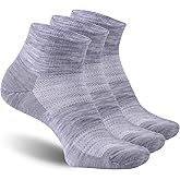 RZTT 3 Pairs 90% Merino Wool Socks for Men Women, Soft Thin Breathable Ankle Socks for Athletic Running Hiking Cycling