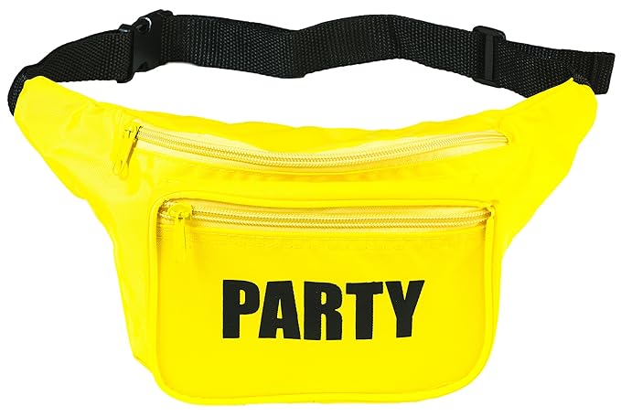 Funny Guy Mugs Premium 80&#x27;s Neon Style Fanny Packs (Multiple Styles Available)