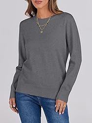 ANRABESS Sweaters for Women Long Sleeve Lightweight