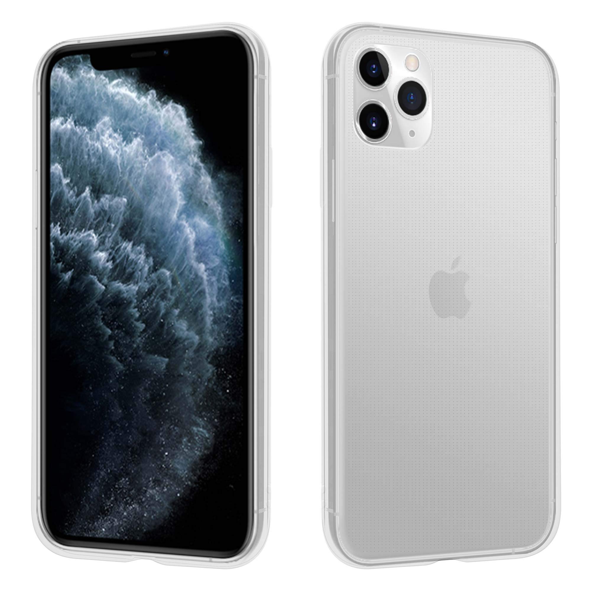 HSP Transparent Case Compatible with Apple iPhone 11 | Premium TPU Silicone Case | Scratch-Resistant Shockproof Clear | Suitable for Inductive Charging | Microdot Mobile Phone Case | Soft