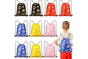 Yiyiring 16 Pcs Gold Ring Party Favors Drawstring Bags Video Game Goodie Bags Candy Treat Backpack Decoration for Kids Gamer Birthday Party Supplies Gifts (Multicolor)