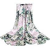 100% Pure Mulberry Silk Scarf 43”*43” Large Square Lightweight Headscarf Women’s Hair Wraps Shawls with Gift Packed