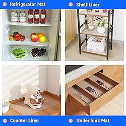 Clear Shelf Liners for Cabinets - 15 Inch