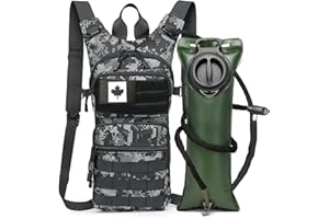 ATBP Insulated Water Hydration Pack Bag with 3L TPU Bladder Tactical Molle Hydration Backpack for Hiking Cycling Running