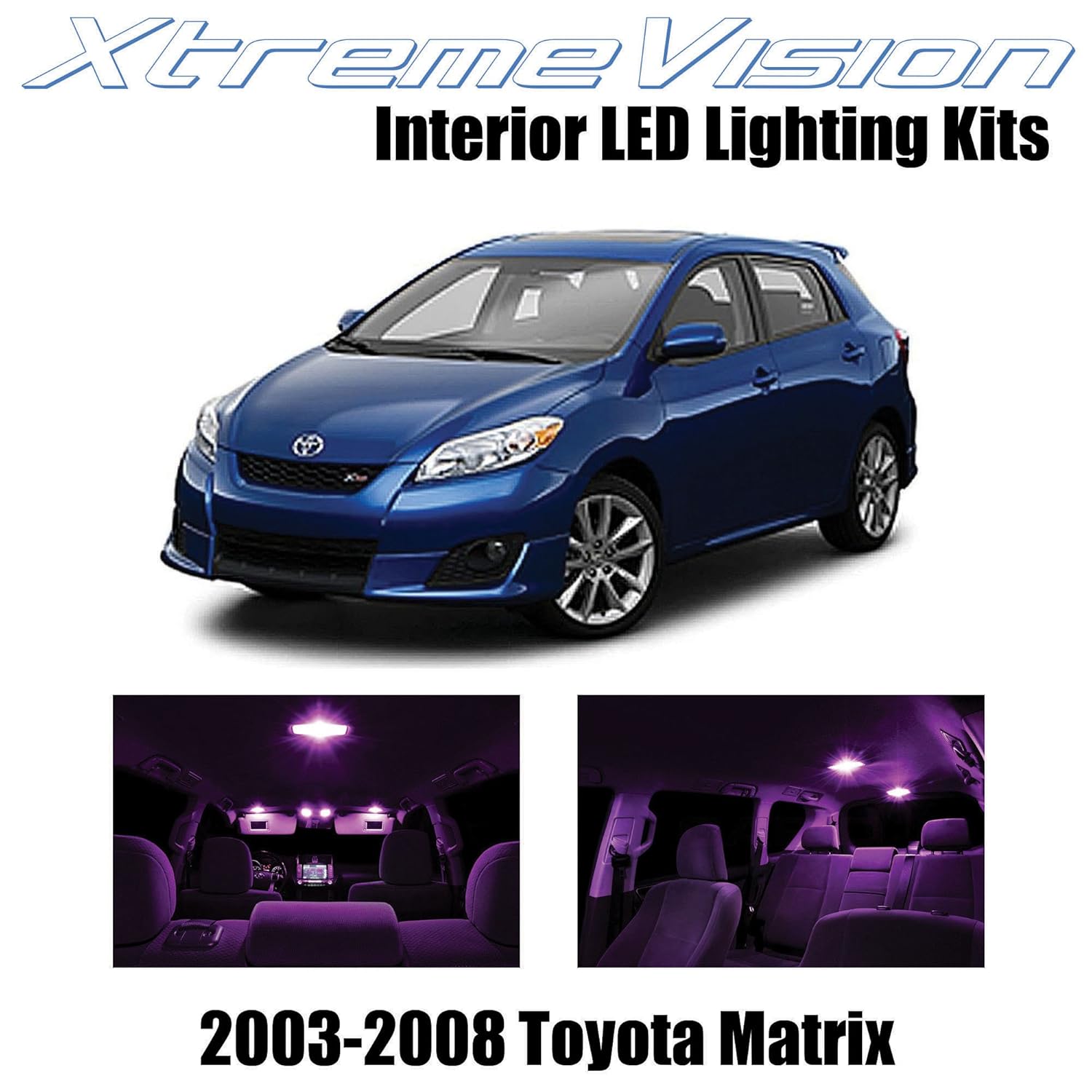 Amazon.com: XtremeVision Toyota Matrix 2003-2008 (6 Pieces) Pink Premium  Interior LED Kit Package + Installation Tool: Automotive