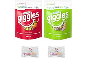 VARIETY BOX GIFT IT OR KEEP IT Yumearth Giggles and Sour Giggles 5oz Bundle with Variety Box Mints (Resealable Bags)