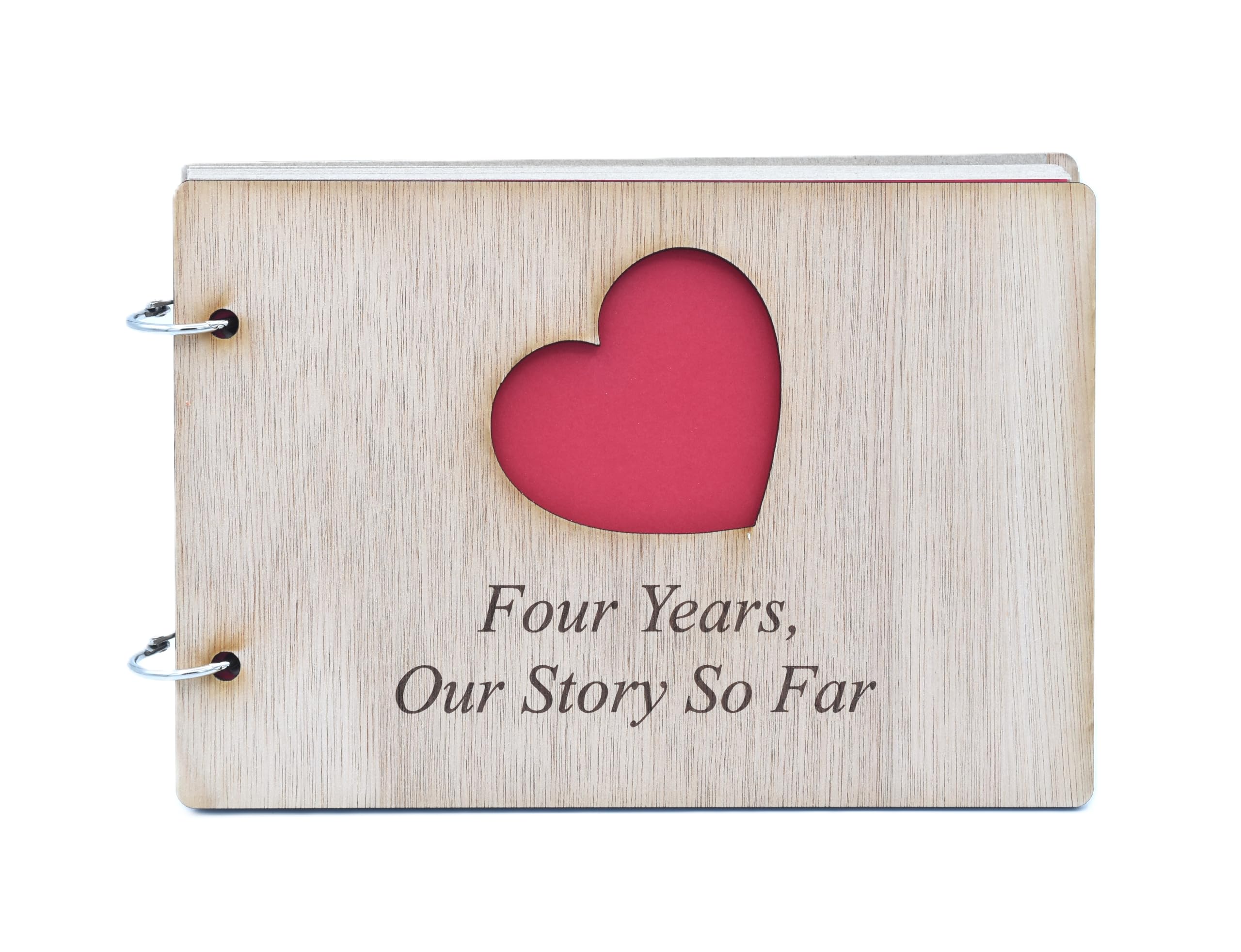 4 Years Our Story So Far - Scrapbook, Photo album or Notebook Idea For 4th Anniversary