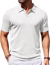 COOFANDY Mens Polo Shirt Short Sleeve Lightweight