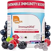 Zahler Kids Immune Support Supplement with Elderberry, Zinc and Vitamin C D3 A - Grape Flavored Chewable Tablets - Kosher Children's Immune Support for Kids Ages 4 and Up, 60 Count