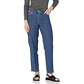 Ruby Rd. Women's Petite Classic Flat Front Denim Jean
