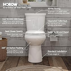 HOROW 21 Inch Tall Toilets, Extra High Toilets with