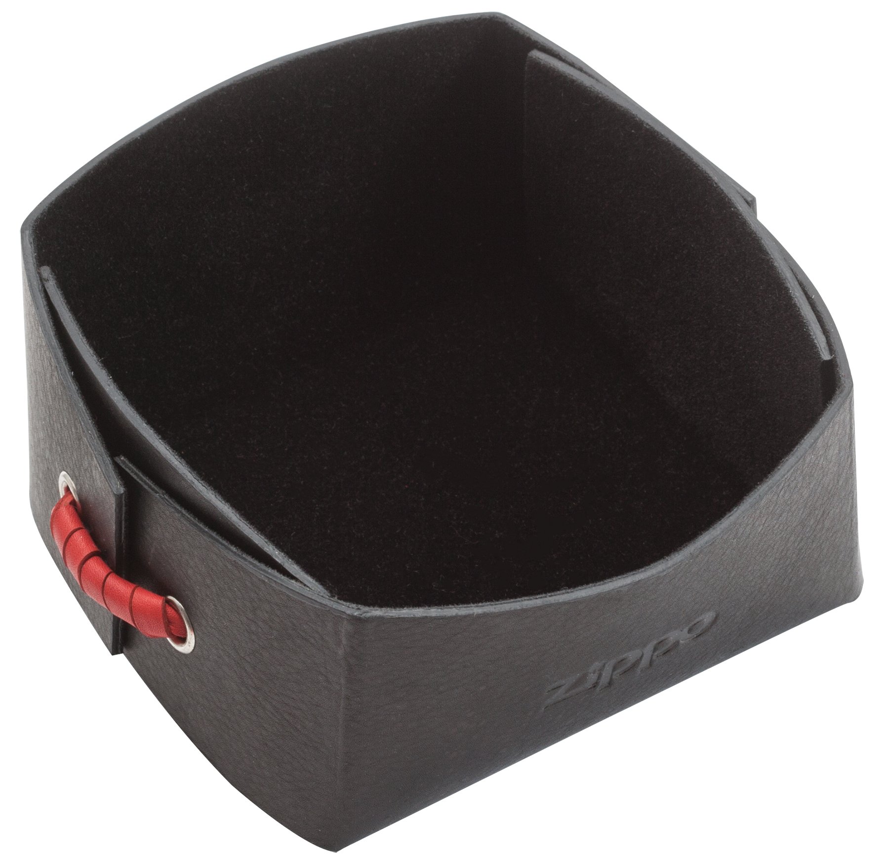 Zippo Men's Leather Accessories Packing Organiser, 10 cm, Black